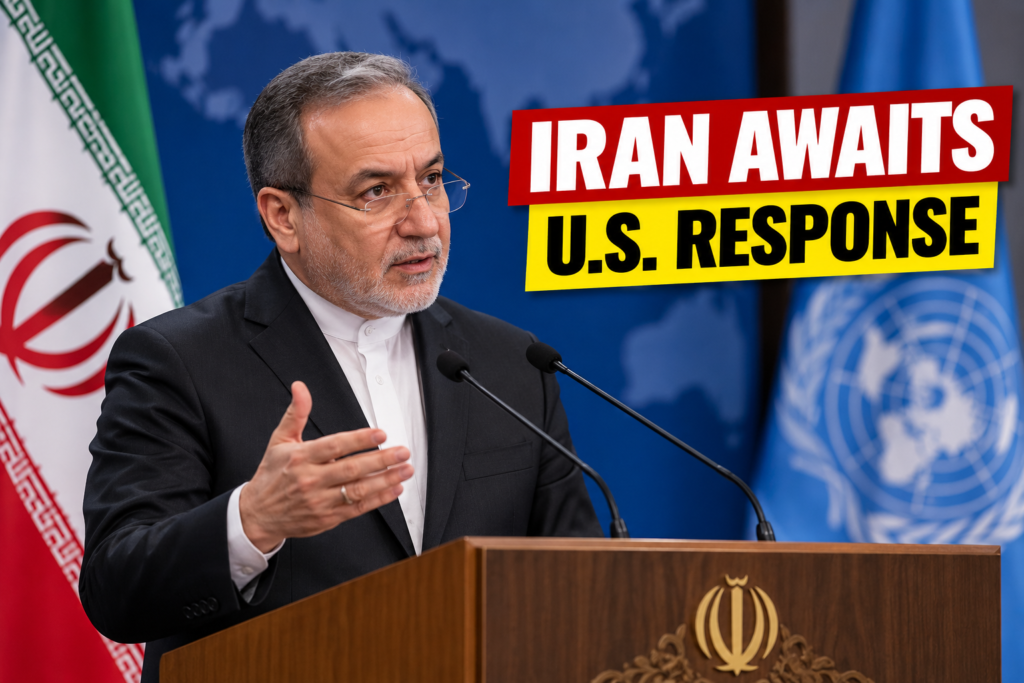 Map illustrating Iran ceasefire proposal to reopen the Strait of Hormuz