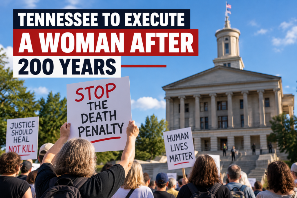 Christa Pike Execution: Tennessee Set for First in 200 Years Protesters gather at the Tennessee State Capitol ahead of the Christa Pike execution