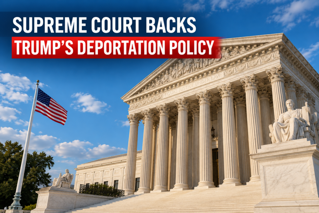 Third Country Deportations Cleared by Supreme Court U.S. Supreme Court building, where justices allowed third country deportations to continue