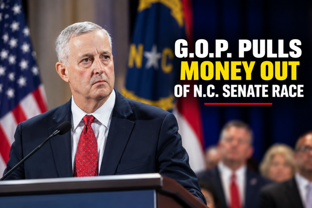 Senate Leadership Fund Shifts Ad Money From NC to Kansas Senate Leadership Fund shifts ad spending from North Carolina to Kansas in the 2026 Senate races