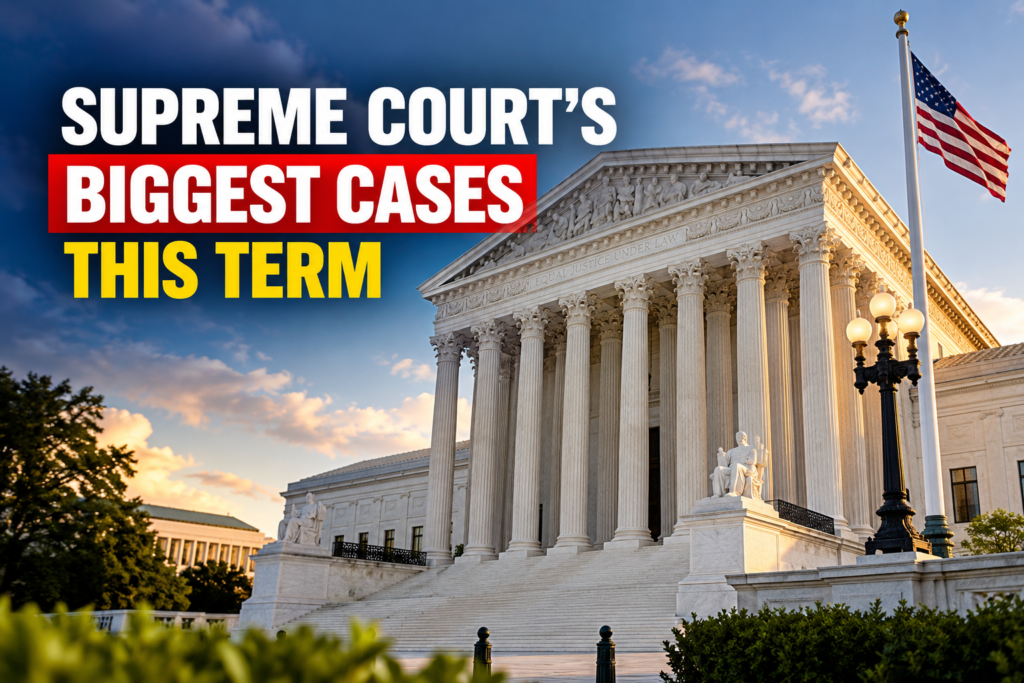 Supreme Court building at the start of the Supreme Court new term in October 2026