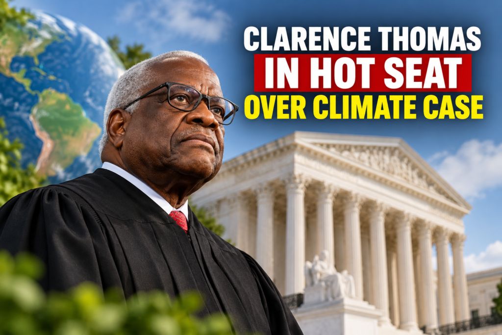 Why the Clarence Thomas Climate Case Is Hard to Predict Justice Clarence Thomas at the Capitol ahead of the Supreme Court's Clarence Thomas climate case hearing