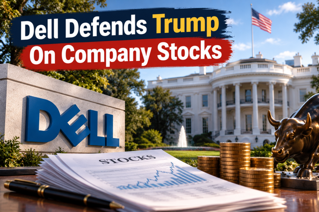 Michael Dell speaking about Trump Accounts stock donations for children's investment accounts